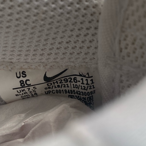 Nike Air Force 1 “Triple White” Toddler Sneakers - SZ 8 C - Picture 3 of 8